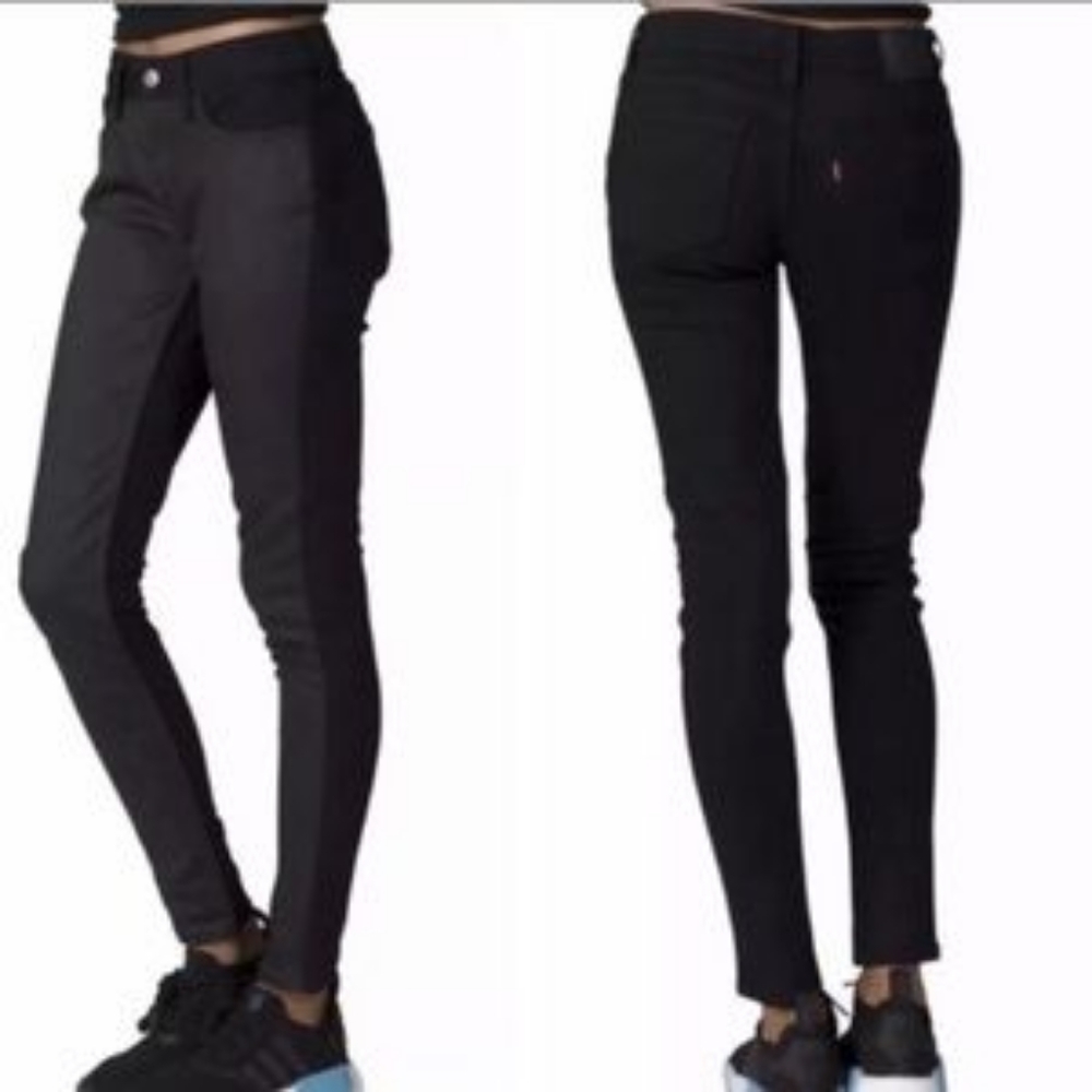 Levis 535 wax effect front denim back super skinny jeans size 29